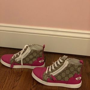 Little girls Gucci high tops